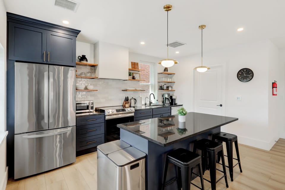 ADA compliant kitchen island with bar seating