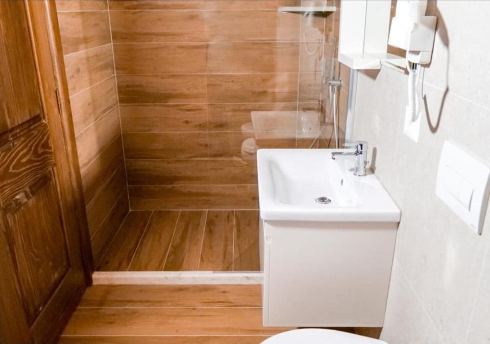 Deluxe Double Room | Bathroom | Free toiletries, hair dryer, slippers