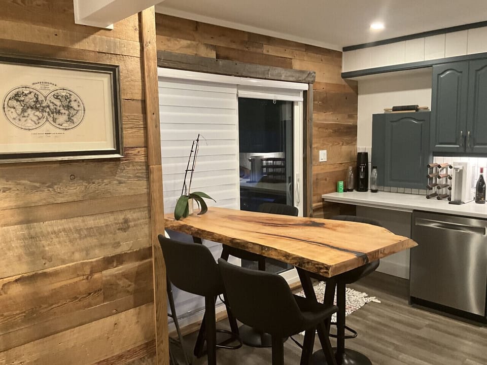 Live edge dining table