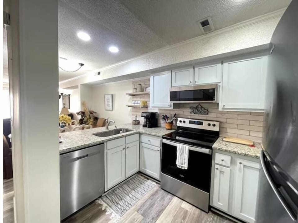 updated kitchen with essentials