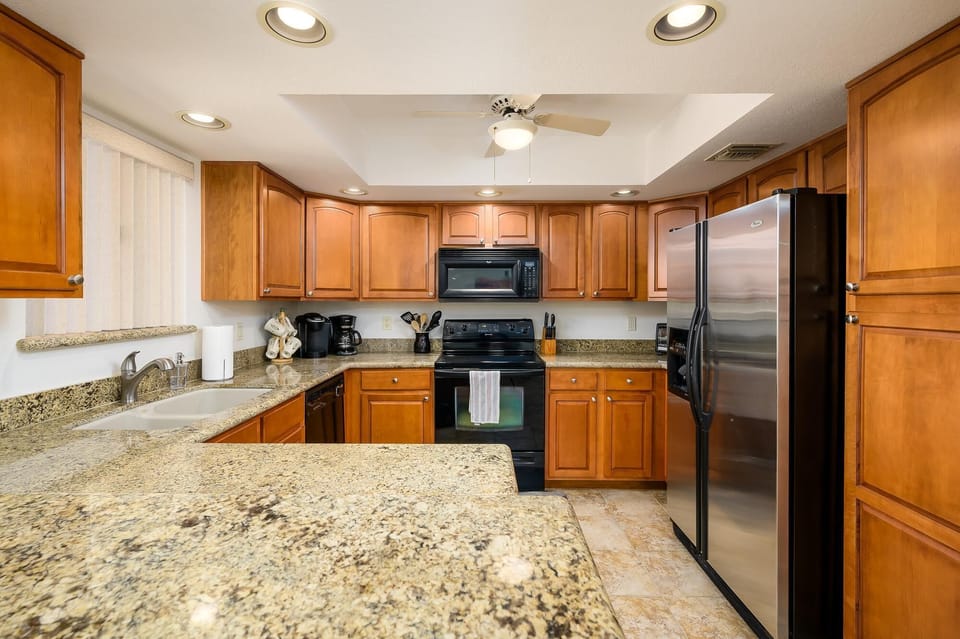 All pots, pans, dishes, flat ware provided.