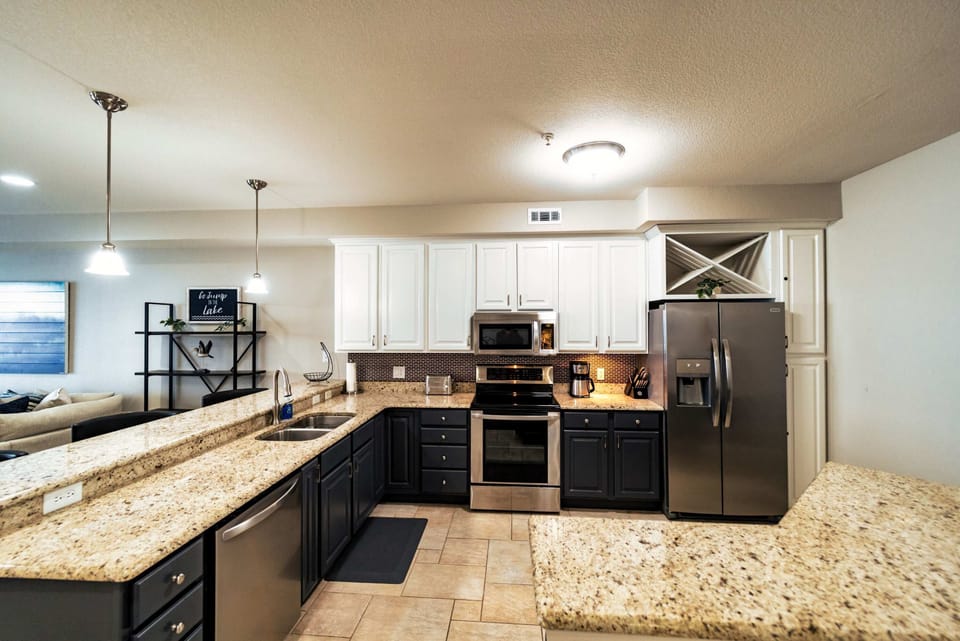 Condo, Multiple Beds, Balcony, Beach View (Happy Haven @ Lands End) | Private kitchen | Fridge, microwave, oven, stovetop