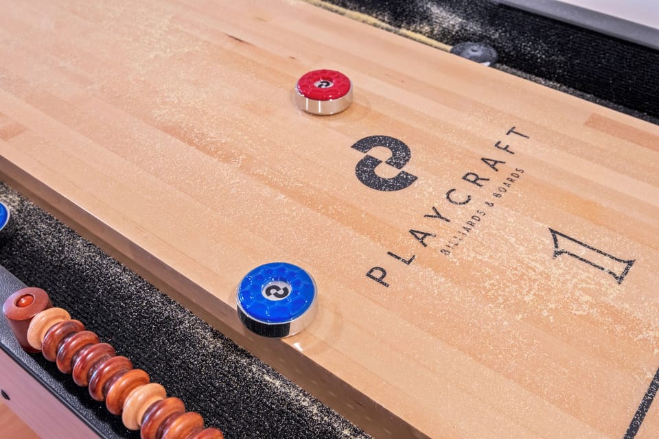 9ft premium shuffleboard table! 