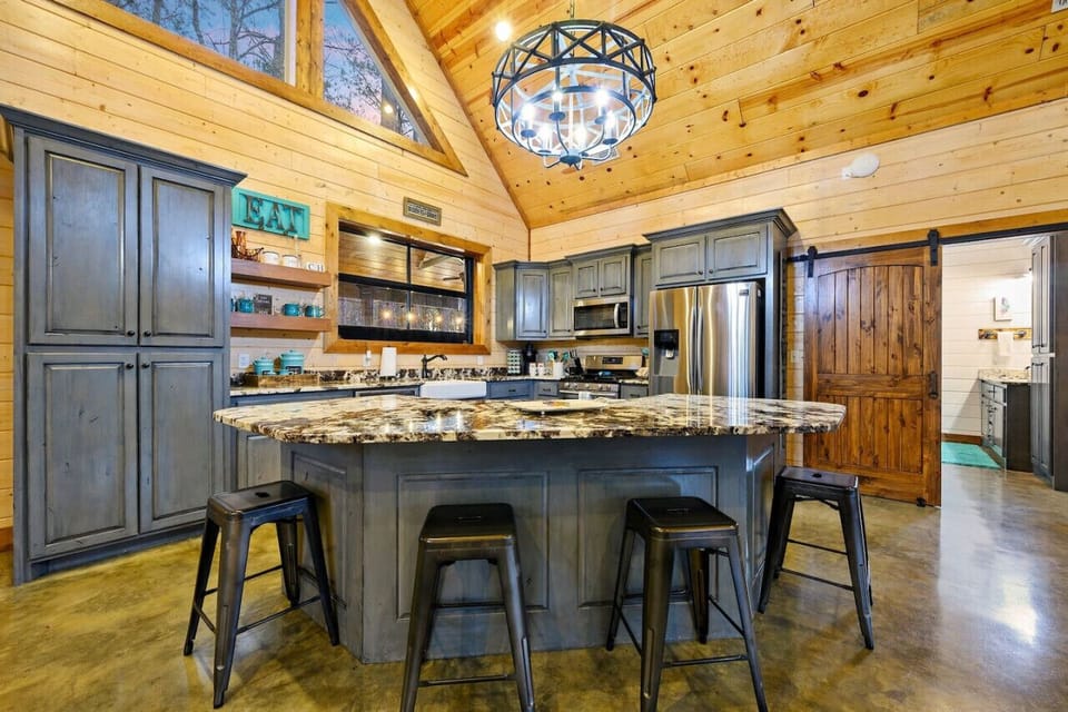 Channel your inner chef and whip up gourmet meals in our fully equipped kitchen with stainless steel appliances.