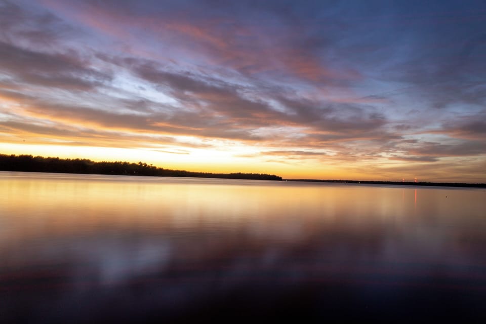 Another beautiful sunset from the boat house!