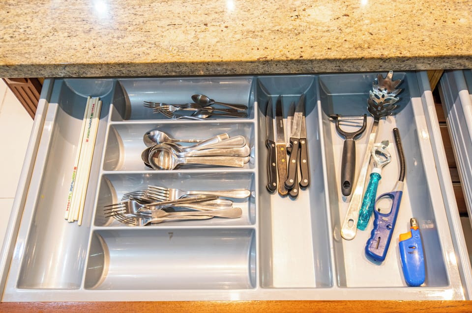 Luxury Villa | Private kitchen | Full-size fridge, microwave, oven, stovetop