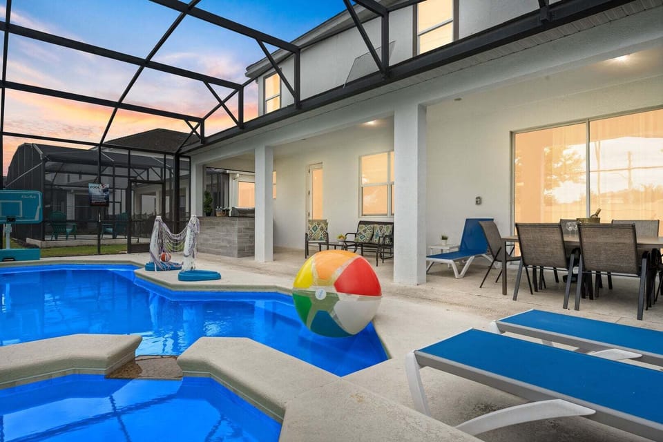 Enjoy Florida's sunshine by your private pool, play a friendly game of water volleyball or basketball, and fire up the grill for the perfect outdoor gathering