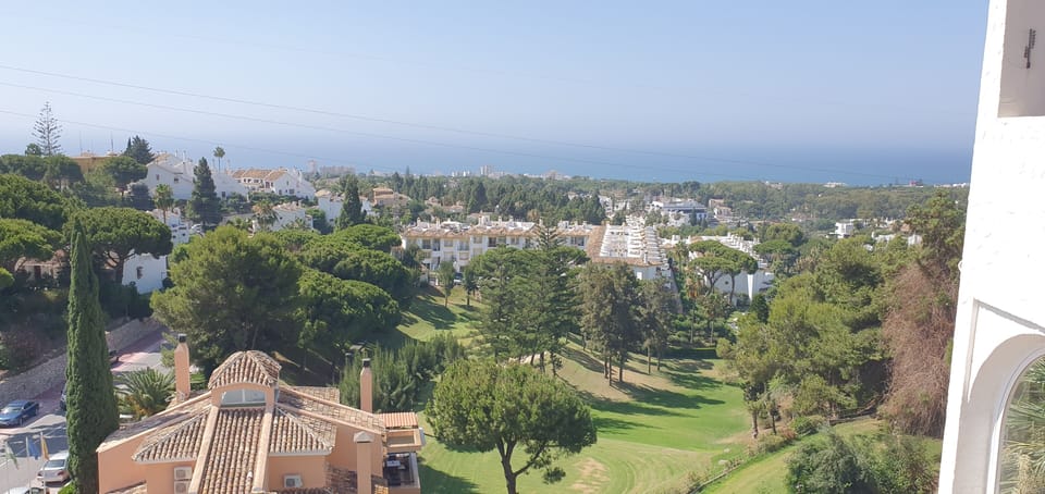 View of la siesta golf course from the patio