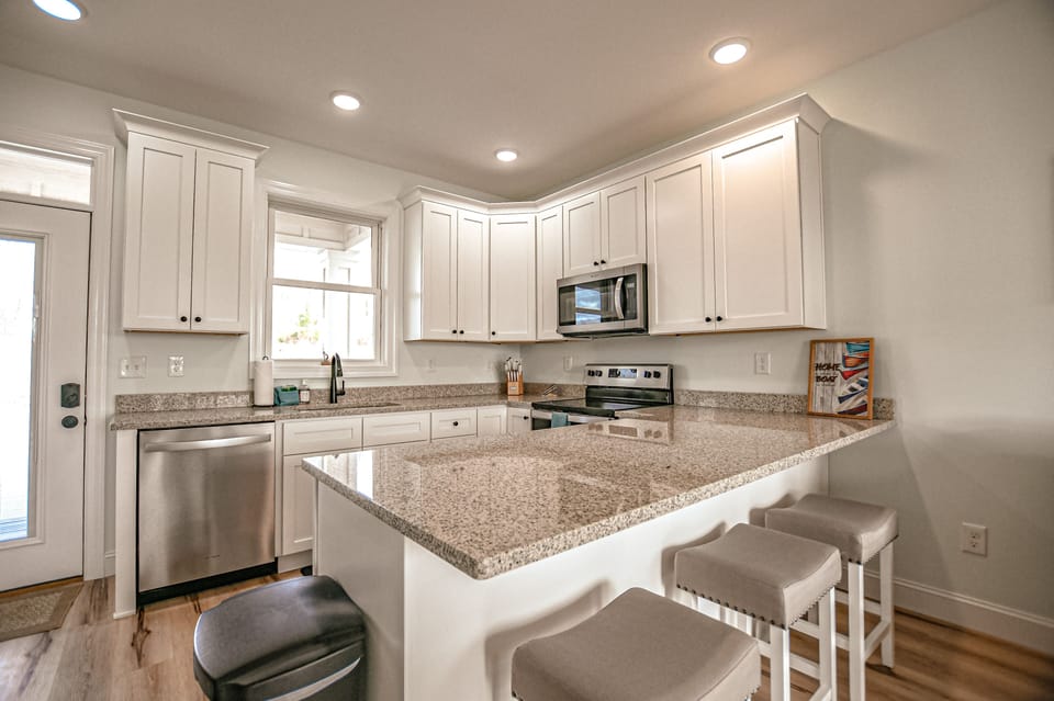 Fully stocked kitchen