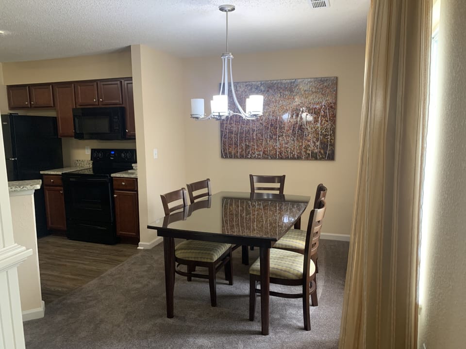 Your 4BDR is equipped with two dining rooms!