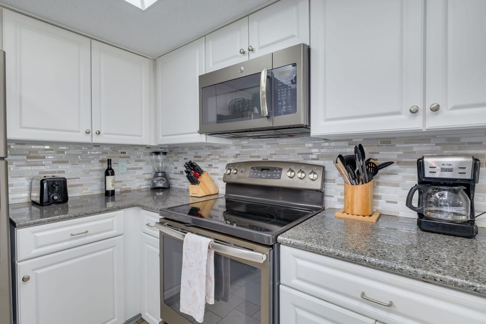 Fully stocked kitchen