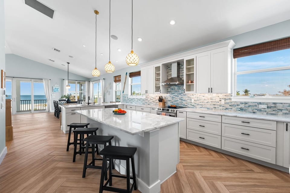 Kitchen: Whip up culinary delights with ocean views and sleek, modern design!