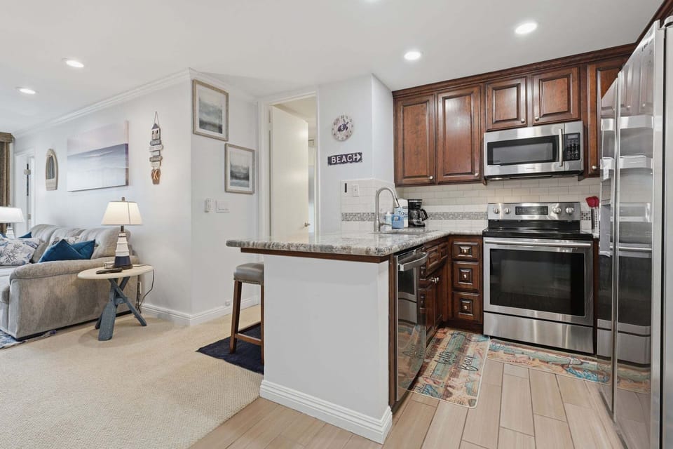 Featuring all stainless steel appliances for a clean, modern look