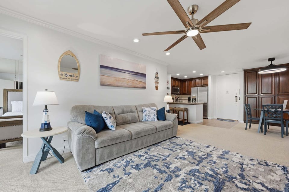 A queen-size sofa sleeper is also available, offering a comfortable option for extra sleeping space