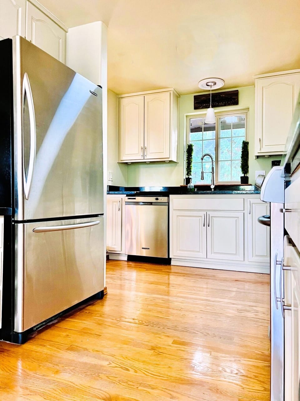 Hardwood floors throughout the second floor. 