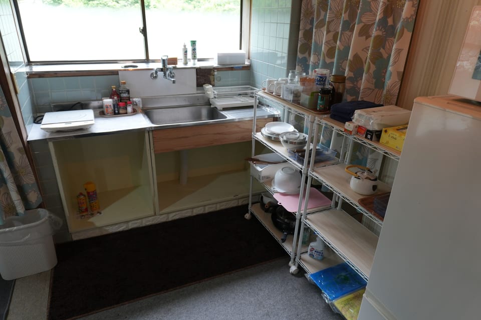 Fridge, microwave, toaster, rice cooker