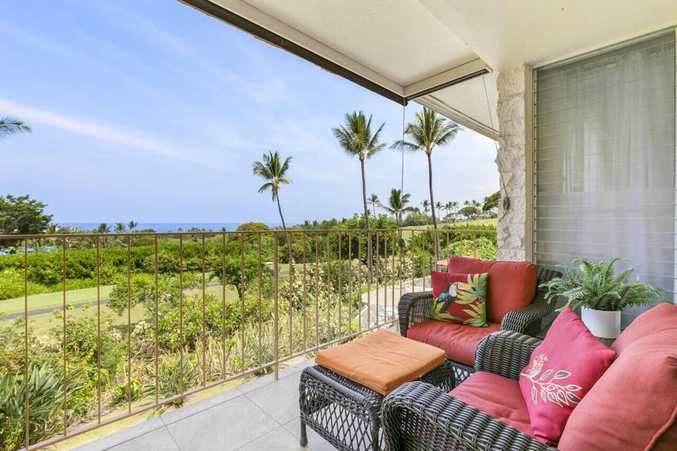 Ocean views from the private lanai
