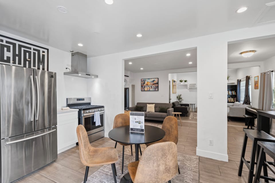 Open floor plan is perfect for gathering with friends.