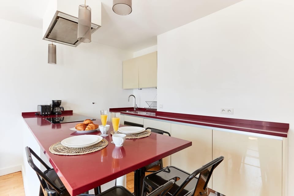 The dining area