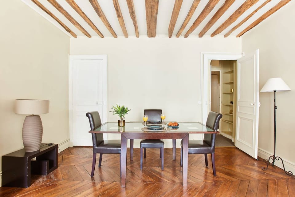 The dining area