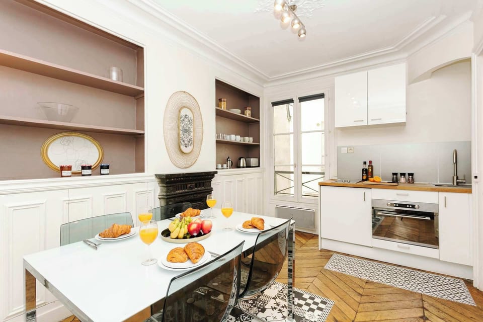 The dining area