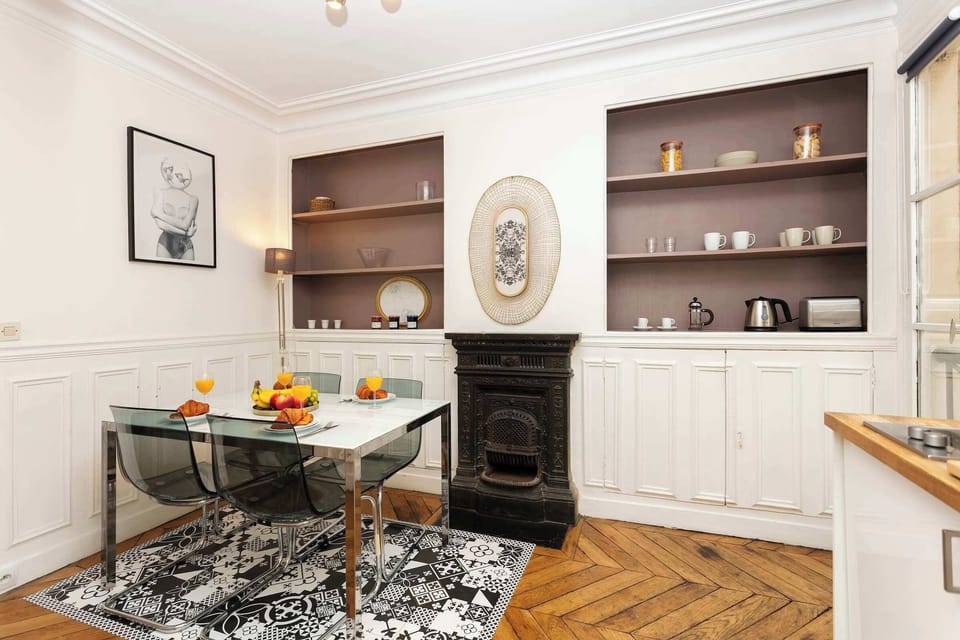 The dining area