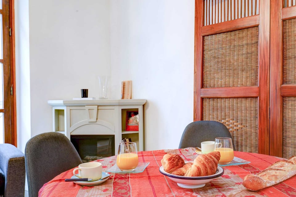 The dining area