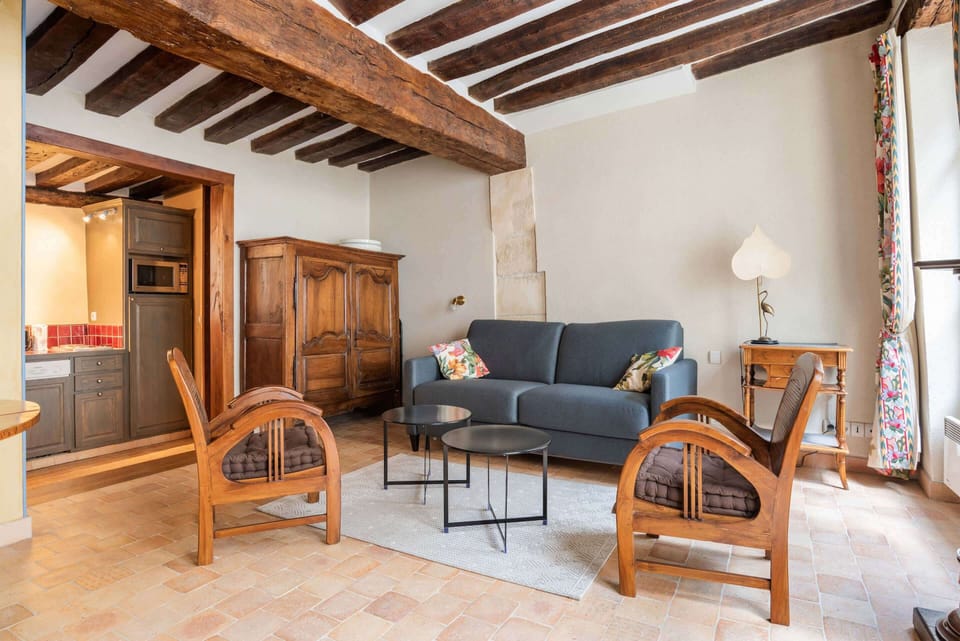 The open-plan living, kitchen and dining area