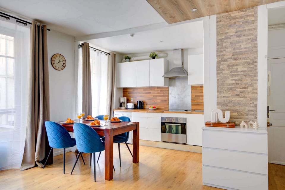 The open-plan living, kitchen and dining area