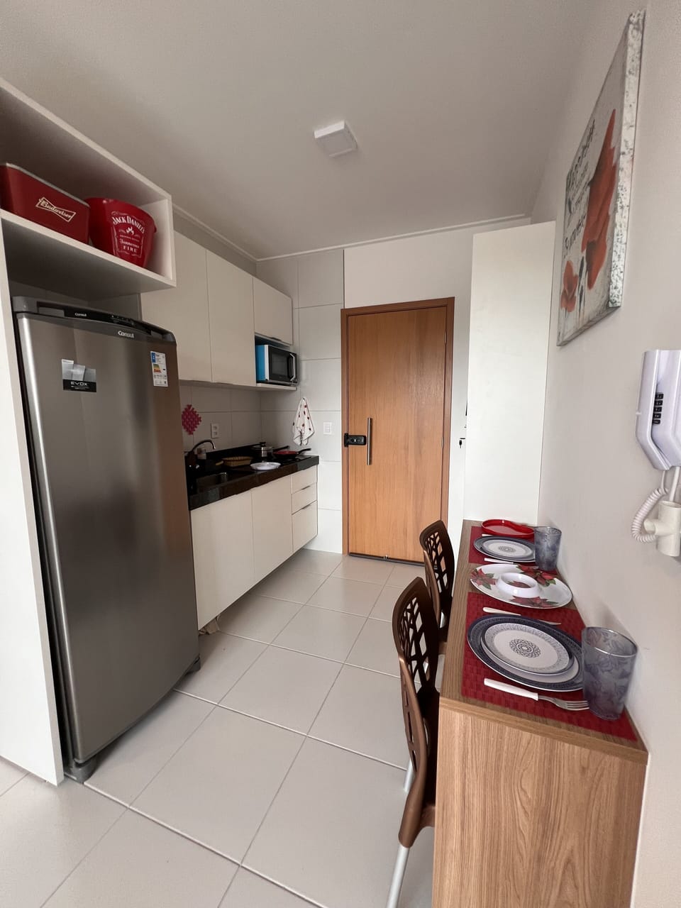 Family Apartment, 1 Bedroom, Pool View, Beachside | Private kitchen | Fridge, blender, cookware/dishes/utensils
