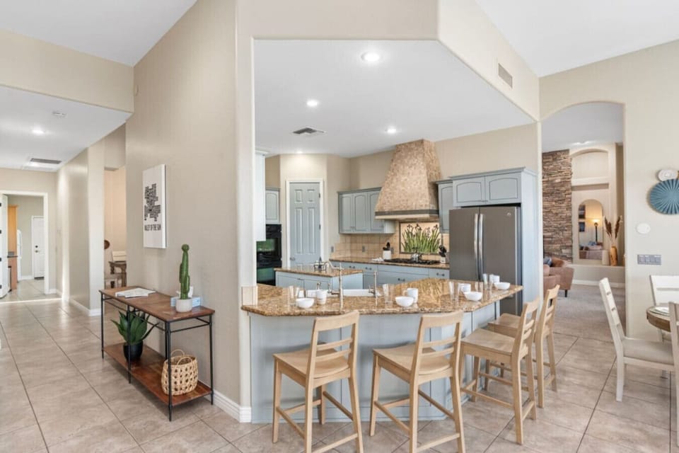 Cook, dine, and savor in our fully equipped kitchen