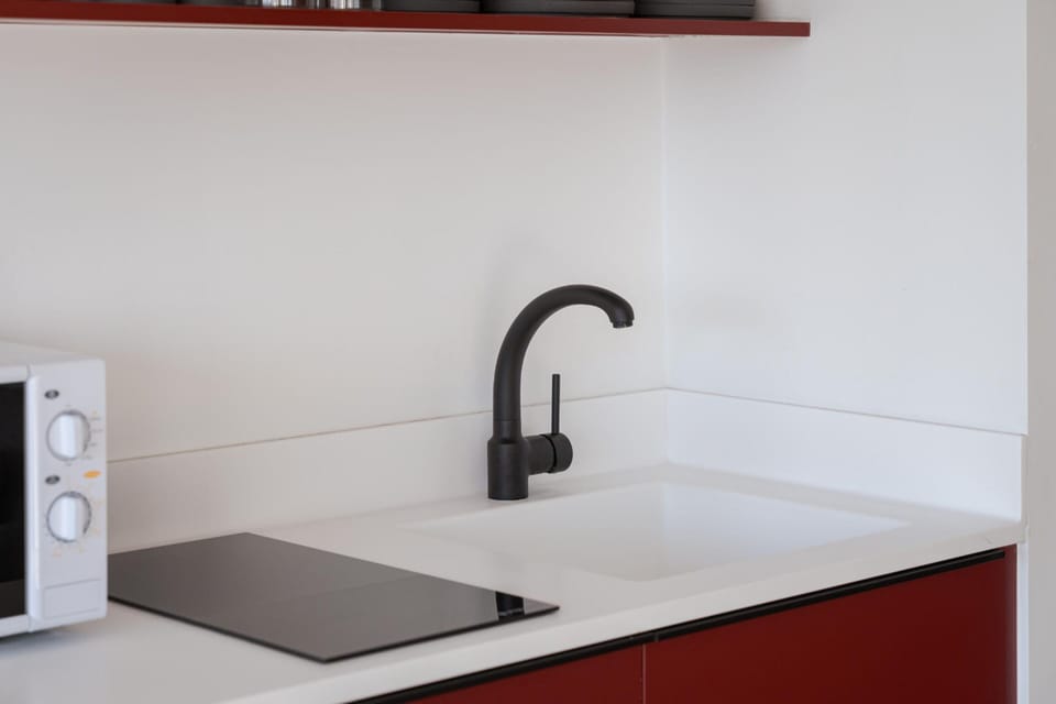 Apartment | Private kitchen | Fridge, microwave, stovetop, dishwasher