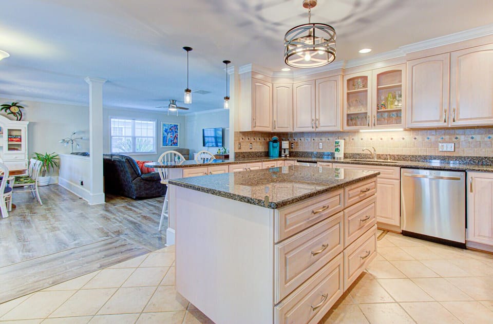Large kitchen island