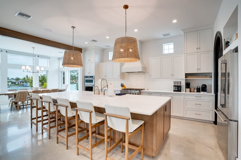 Cooking with a view: our kitchen island offers both style and functionality