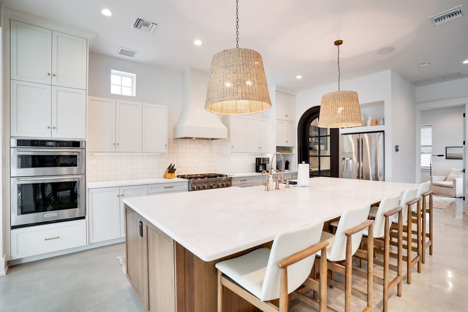 Modern comforts meet coastal charm in our spacious kitchen