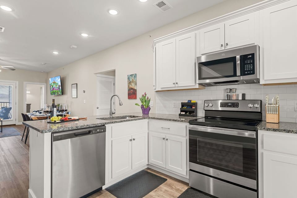 Fully stocked gourmet kitchen ready for your favorite meals