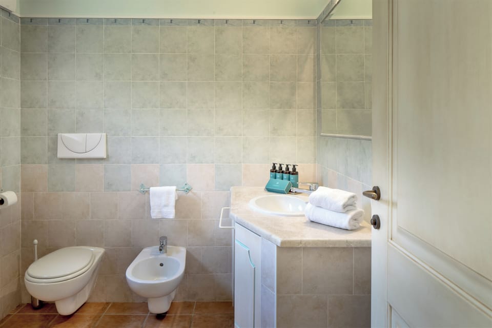 Free toiletries, hair dryer, bidet