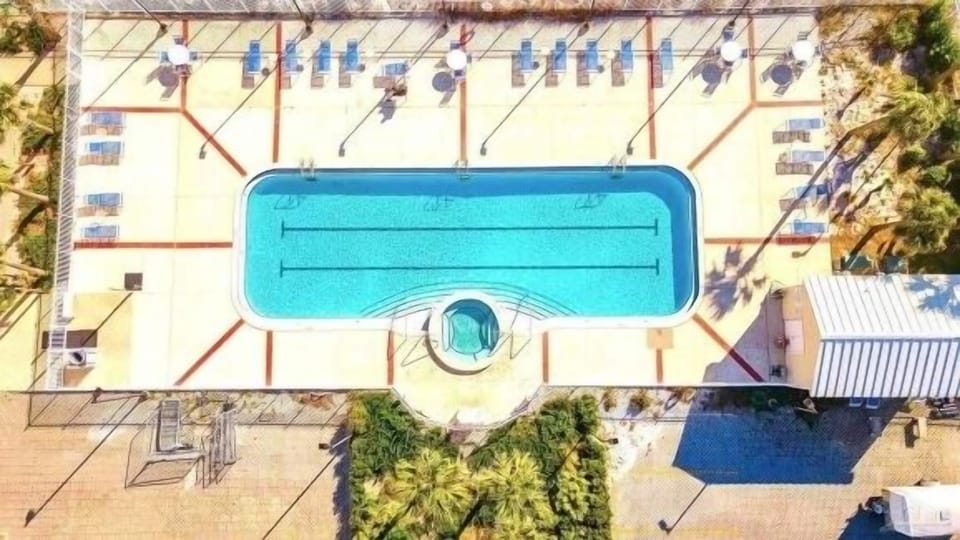 Ariel view of the pool