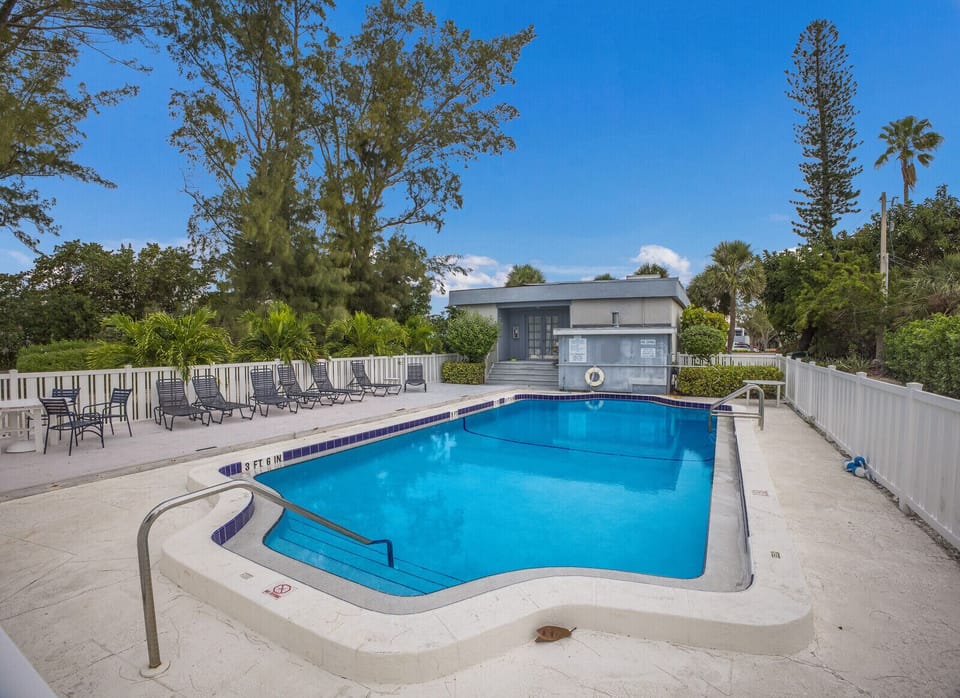 Heated pool.