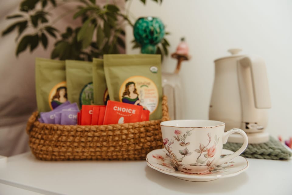 Local tea and coffee provided