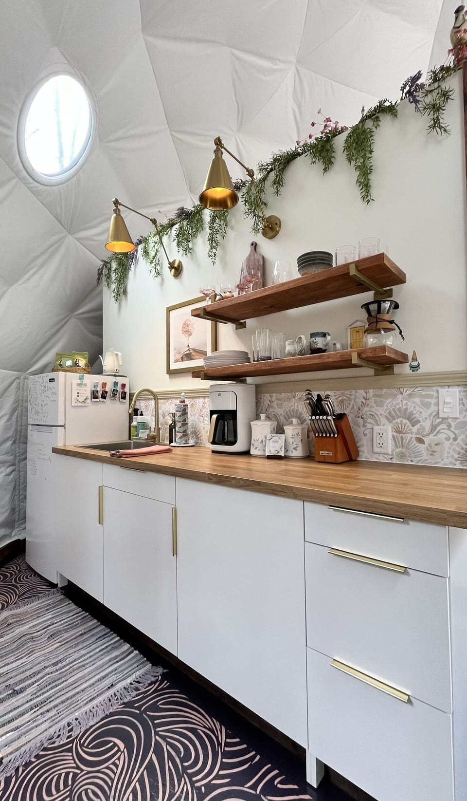 Enjoy a fully stocked kitchenette