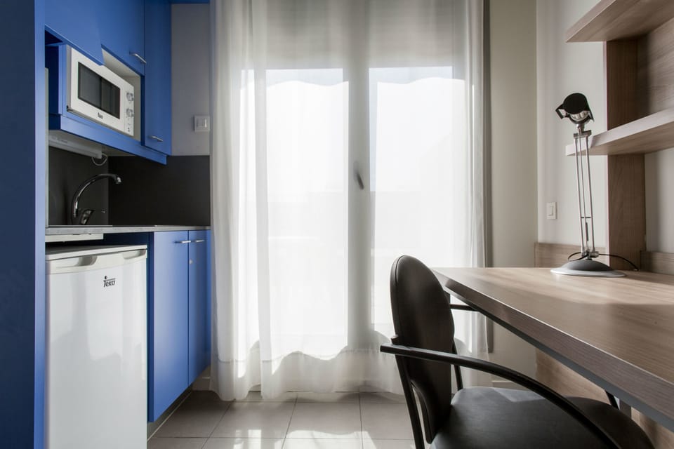 Premium Studio (single) | Private kitchenette | Fridge, microwave, coffee/tea maker, cookware/dishes/utensils
