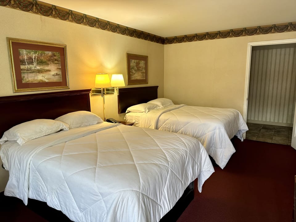 Standard Room, 2 Double Beds, Non Smoking | Desk, soundproofing, iron/ironing board, rollaway beds