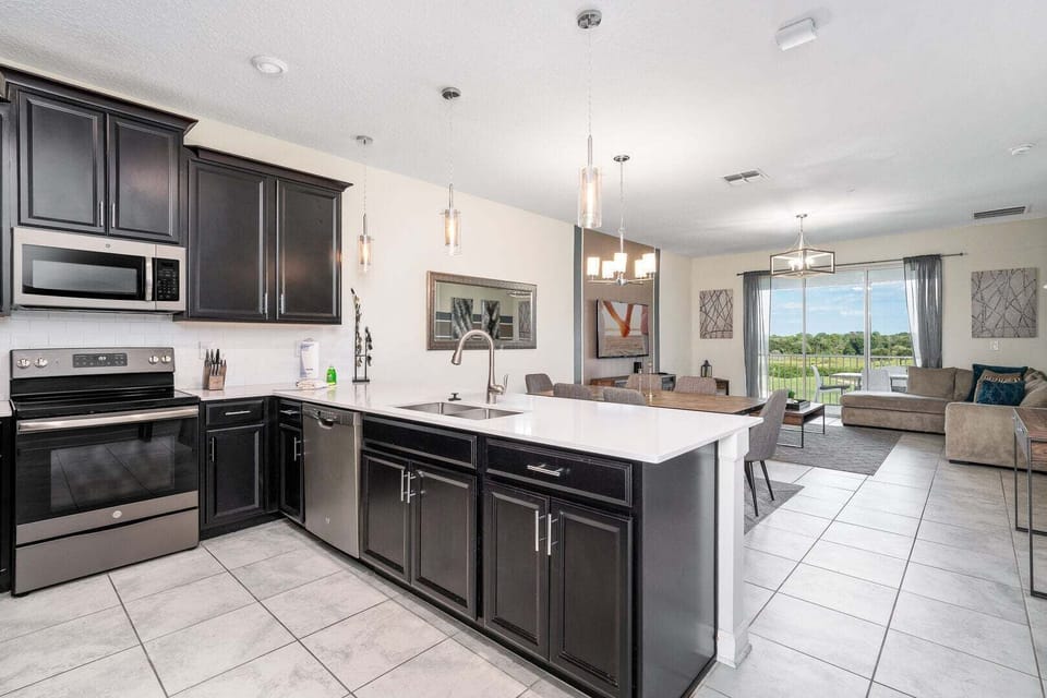 Open-concept spaces for relaxing and connecting with loved ones.