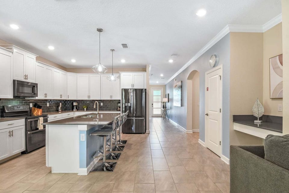 Cook and entertain in the fully-equipped kitchen.
