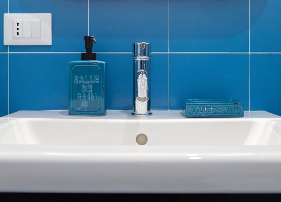 Basic Studio | Bathroom | Shower, rainfall showerhead, free toiletries, hair dryer