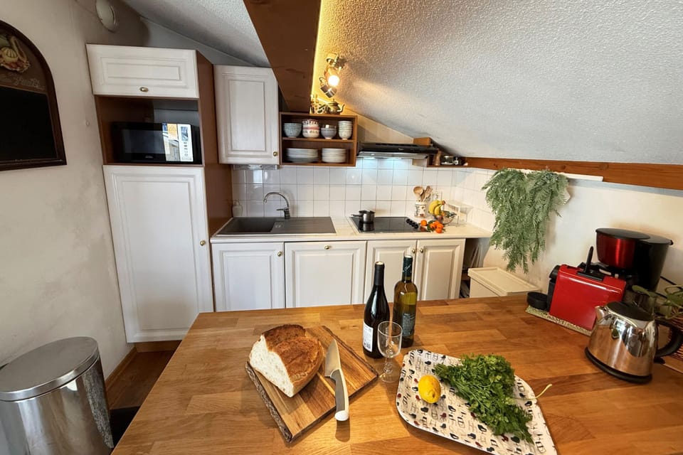 Kitchen and dining area