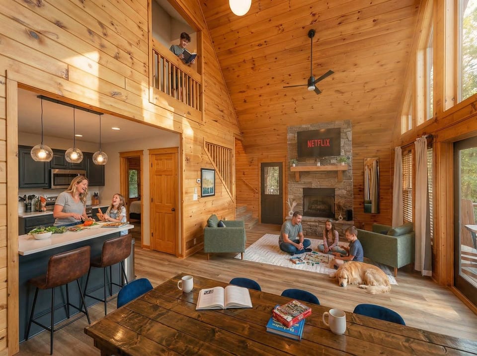 Movie nights, game nights, snack breaks — all in one cozy spot.