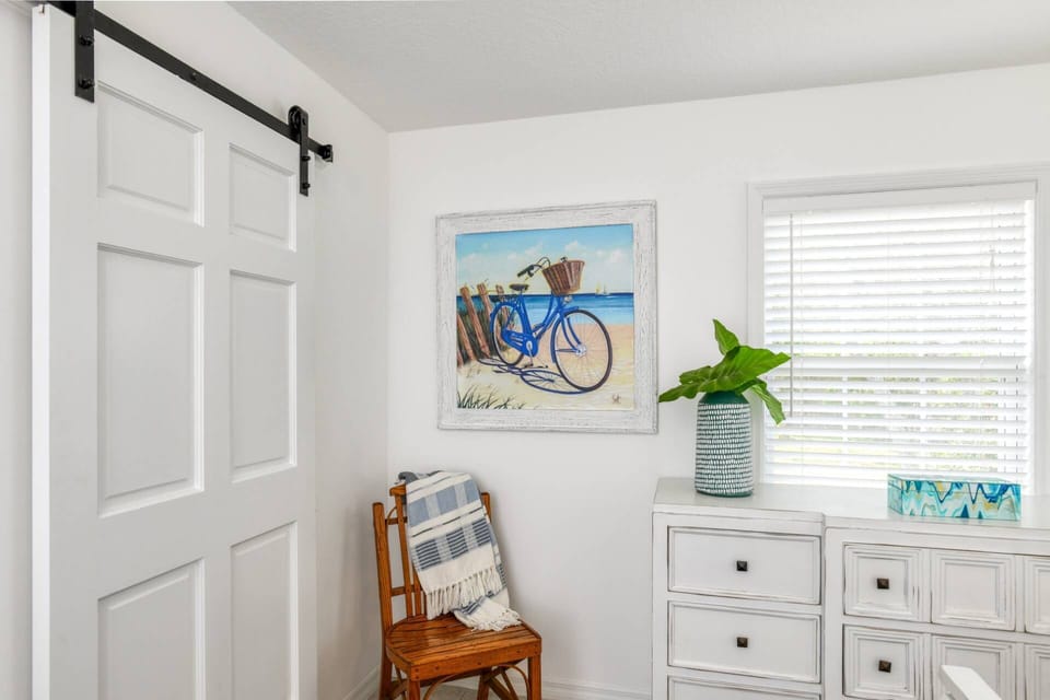 Beach vibes can be found all over the home.