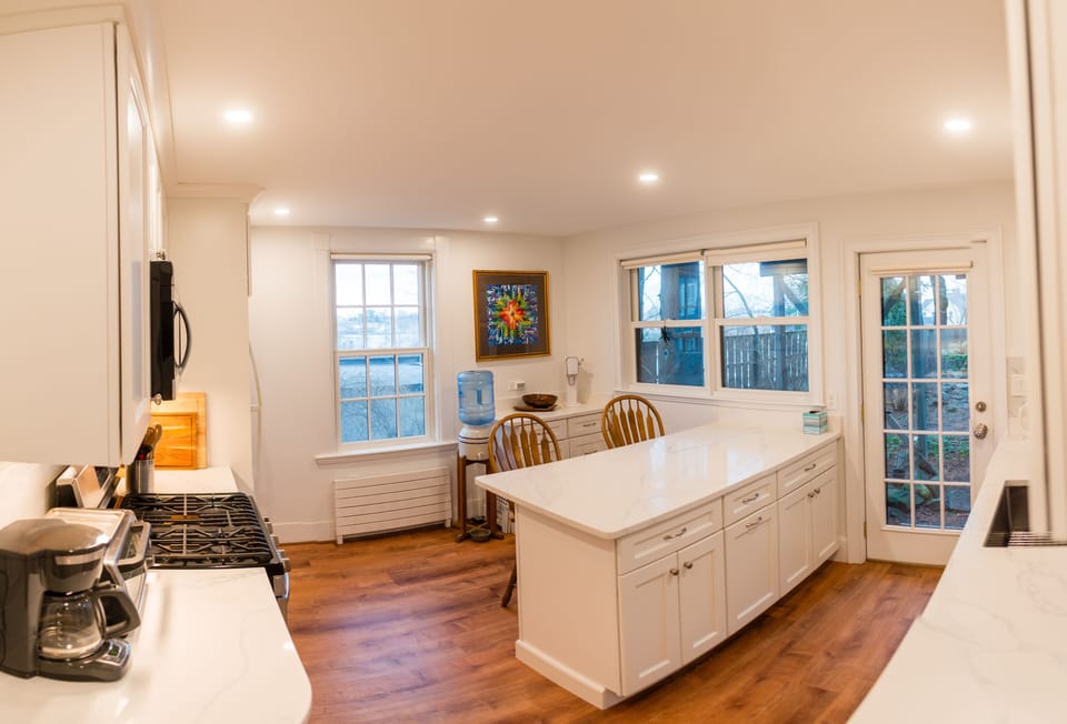 Bright and spacious kitchen, with modern appliances and plenty of counter space.